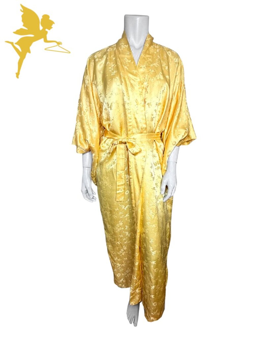 VINTAGE IMPERIAL FASHION Silk Kimono